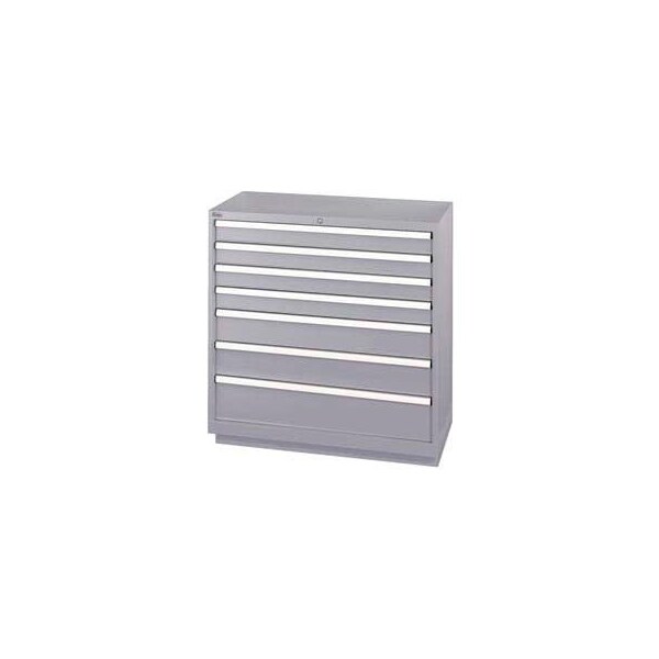 Lista International Lista 7 Drawer Shallow Depth Cabinet - Light Gray, Keyed Alike XSHS0900-0702LGKA - main